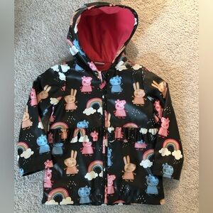 Girls 3t-4t rain coat with fleece lining